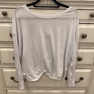Long Sleeve Athleta Open Back Top